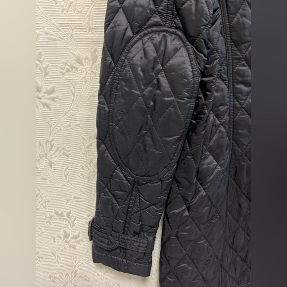 Burberry Brit Black Quilted Coat Small Petite - Picture 6 of 10